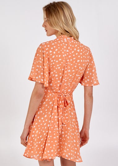 Blue Vanilla Coral Fit & Flare Mini Dress