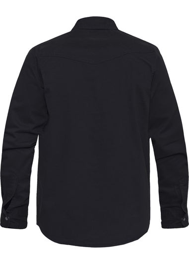 Duke Black Western Denim Shirt