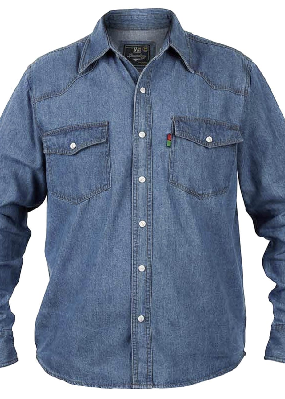 Duke Blue Western Denim Shirt