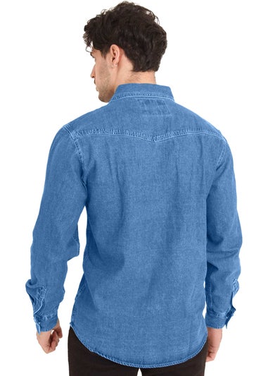 Duke Blue Western Denim Shirt