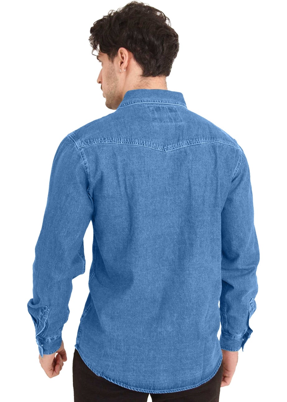 Duke Blue Western Denim Shirt