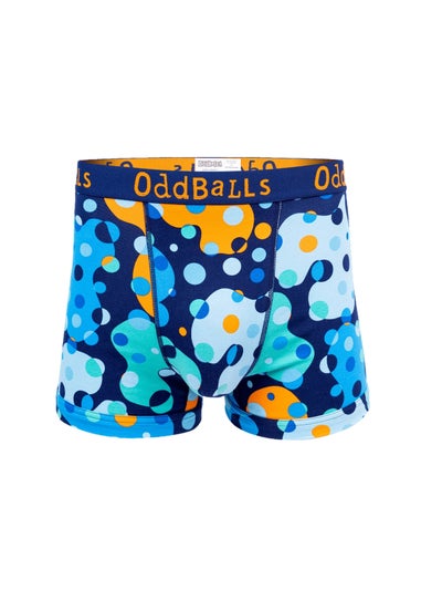 OddBalls Blue Space Balls Spotted Boxer Shorts