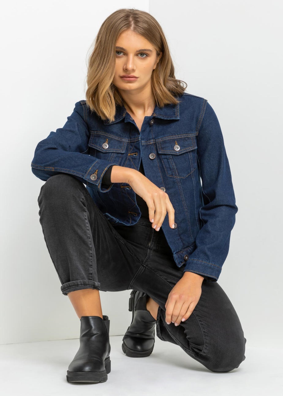 Roman Indigo Classic Cotton Denim Jacket