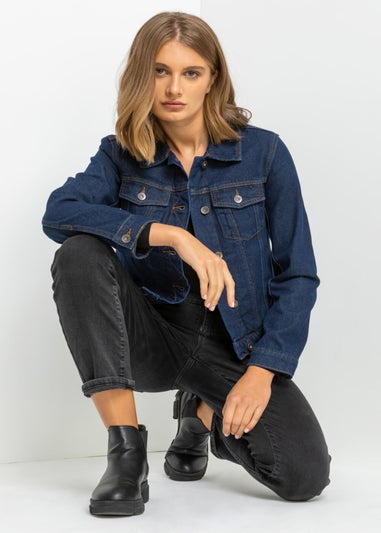 Roman Indigo Classic Cotton Denim Jacket