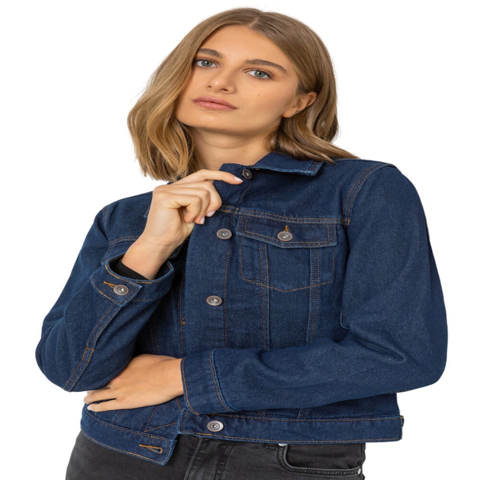 Roman Indigo Classic Cotton Denim Jacket