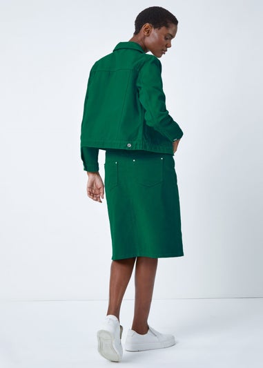 Roman Green Classic Cotton Denim Jacket