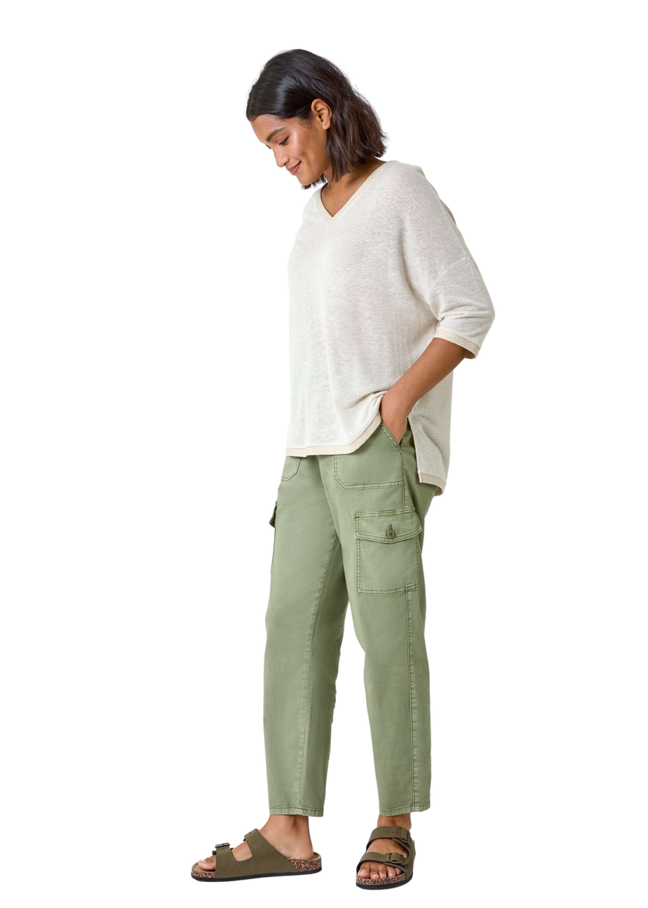 Roman Natural Metallic Linen Blend Knitted Top