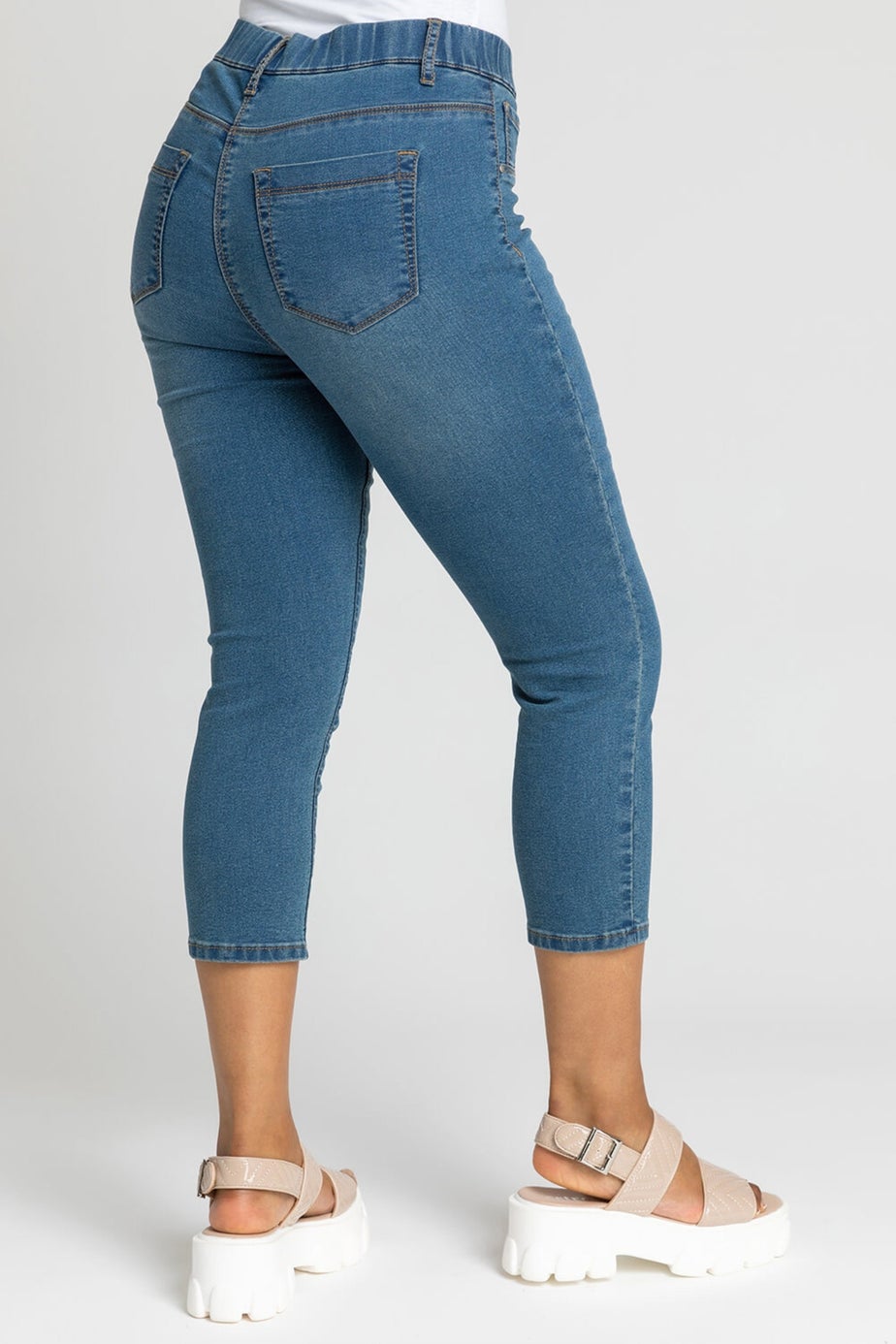 Roman Denim Petite Stretch Crop Denim Jegging