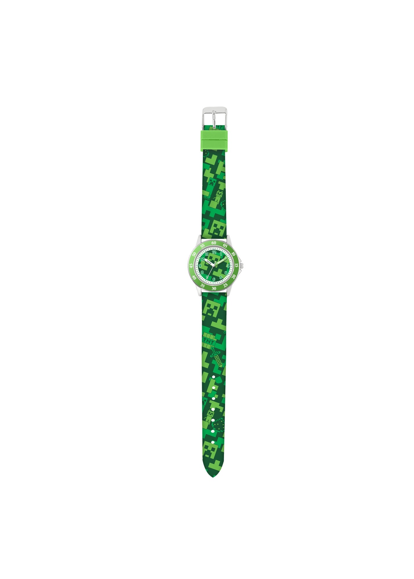 Minecraft Creeper Time Teacher Watch - Matalan