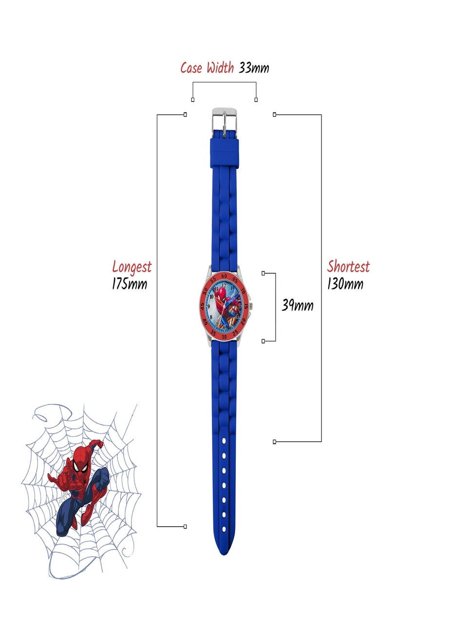 Disney Blue Spider-Man Time Teacher Watch