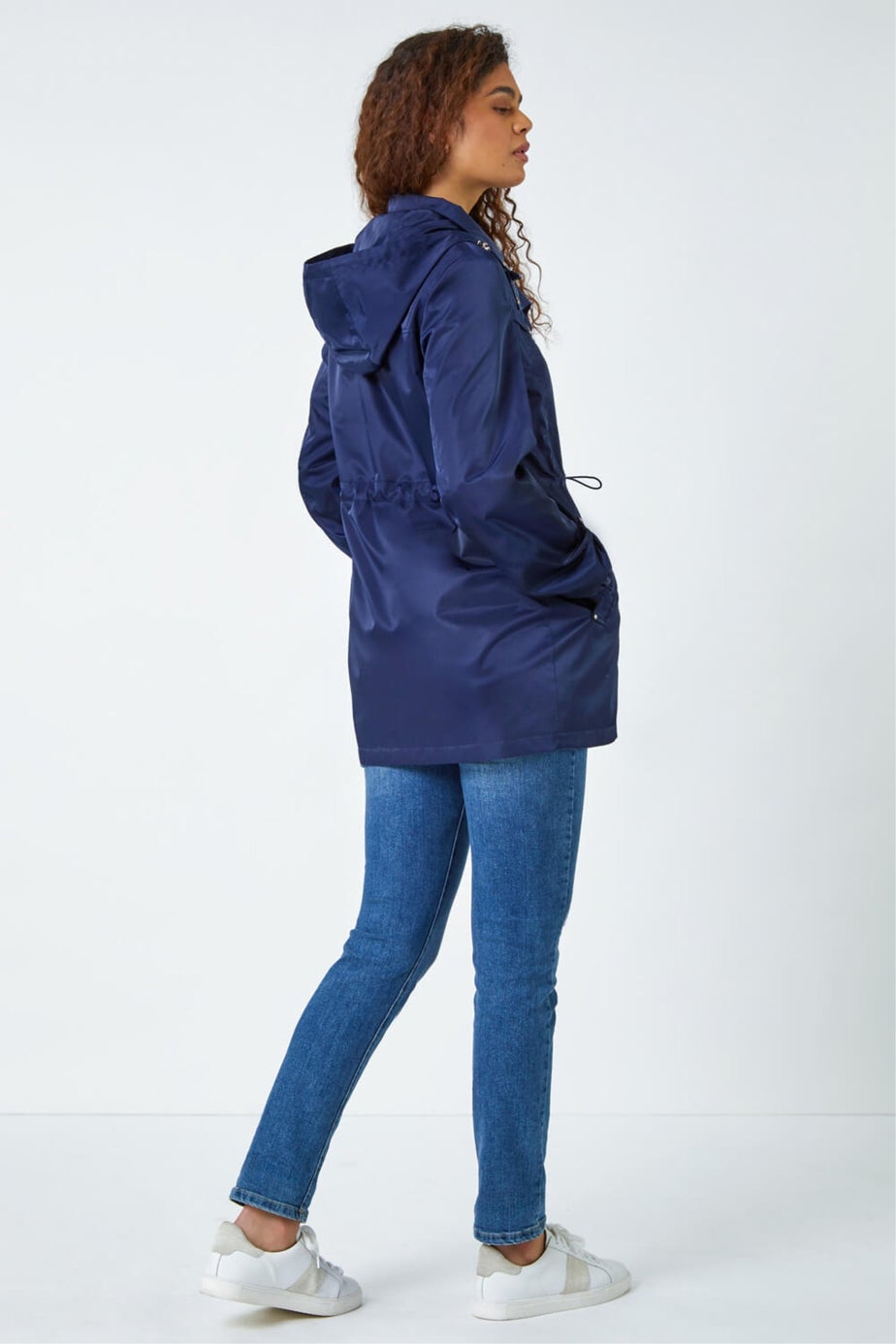 Roman Navy Shower Resistant Longline Jacket