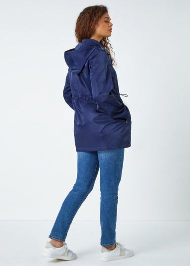 Roman Navy Shower Resistant Longline Jacket