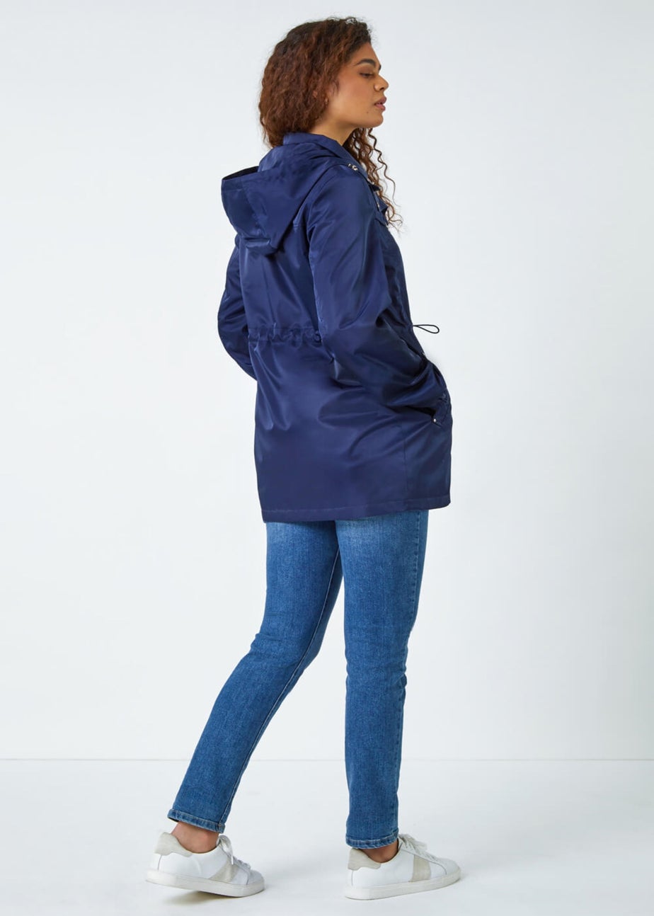 Roman Navy Shower Resistant Longline Jacket