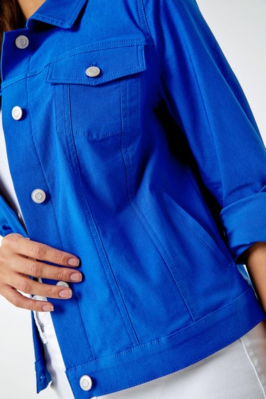 Roman Royal Blue Stretch Pocket Detail Jacket