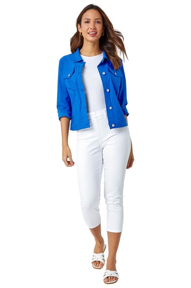 Roman Royal Blue Stretch Pocket Detail Jacket