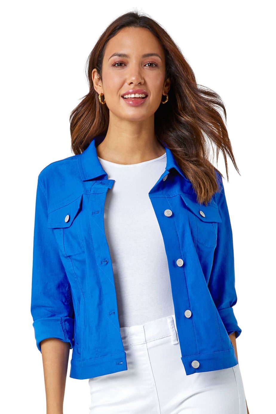 Roman Royal Blue Stretch Pocket Detail Jacket
