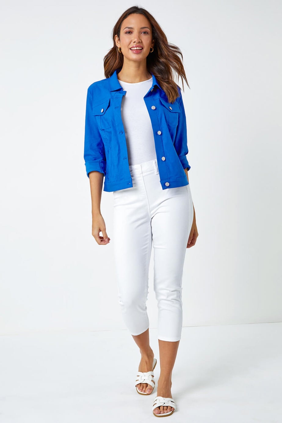 Roman Royal Blue Stretch Pocket Detail Jacket