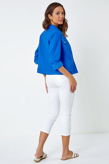 Roman Royal Blue Stretch Pocket Detail Jacket
