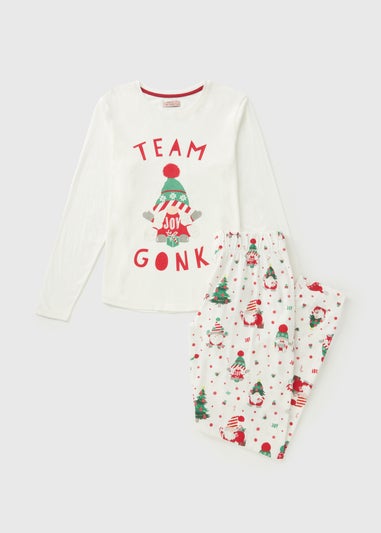 Winter Poem Cream Gonk Pyjama Set
