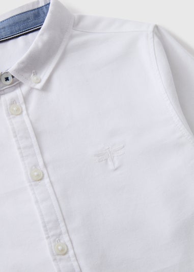 Boys White Long Sleeve Oxford Shirt (7-15yrs)