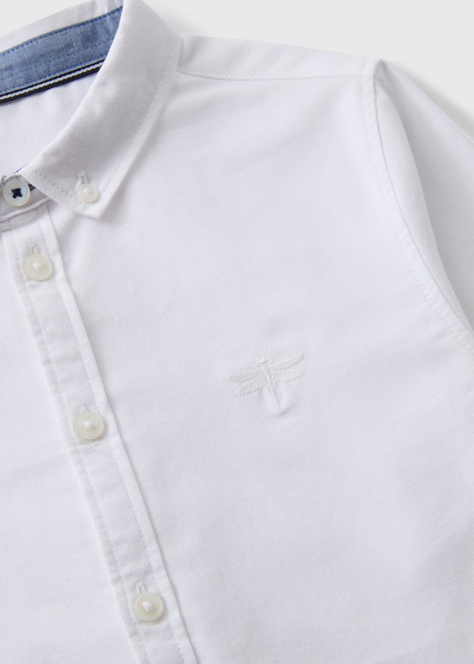 Boys White Long Sleeve Oxford Shirt (7-15yrs)
