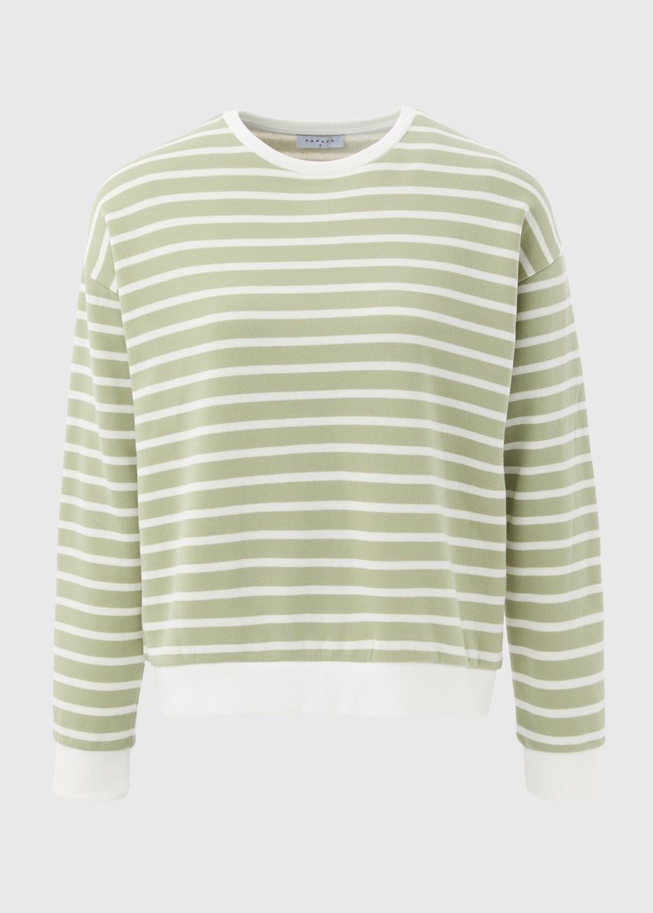 Green Stripe Sweatshirt