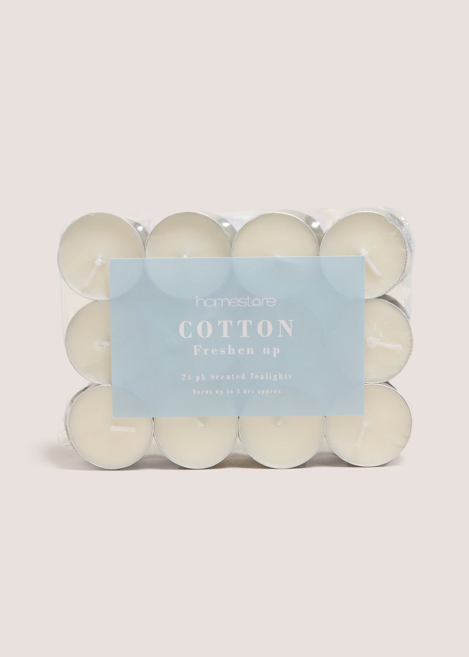24 Pack Cotton Tea Lights