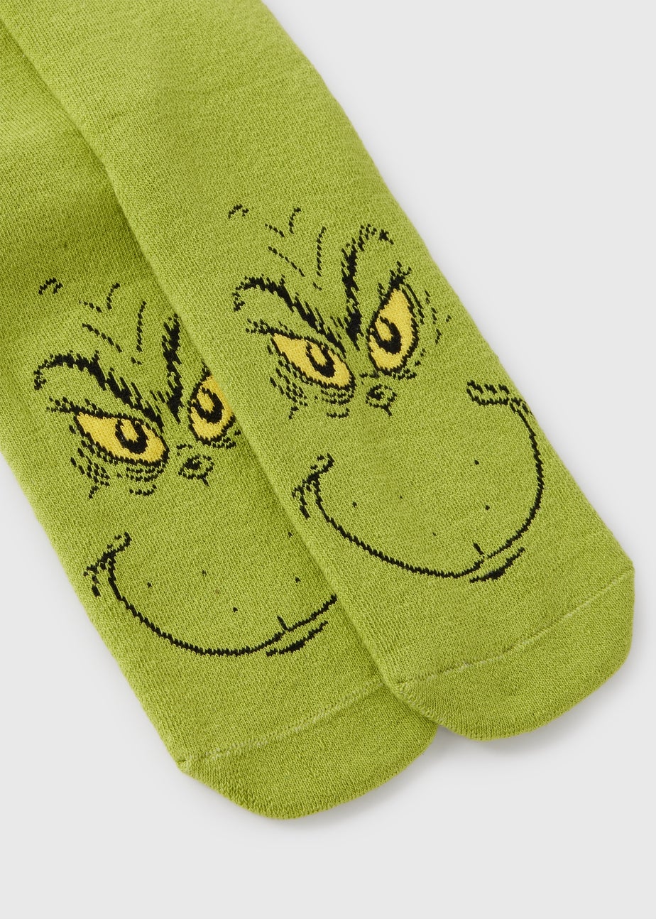 Grinch Green Christmas Slipper Socks