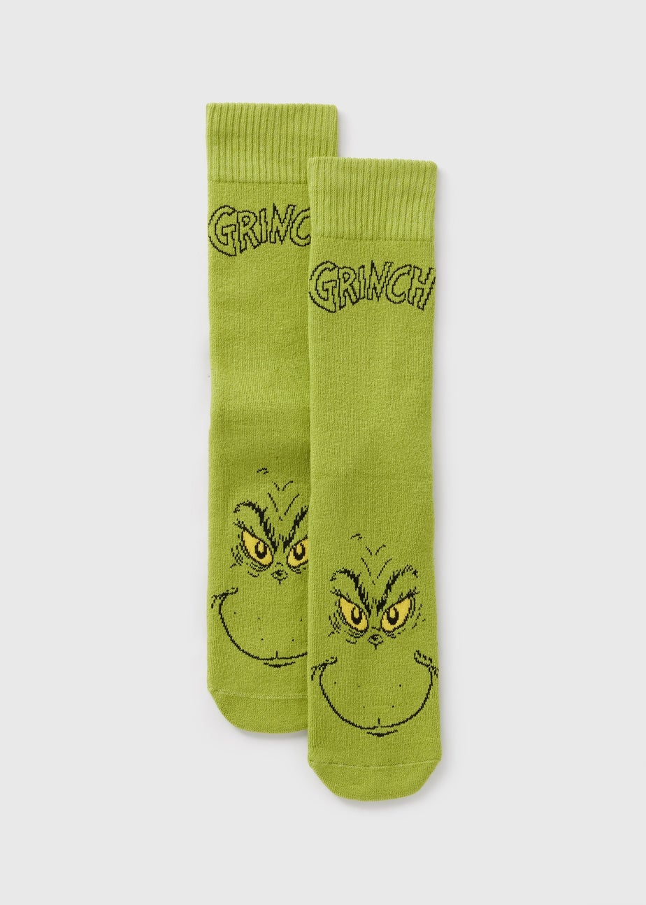 Grinch Green Christmas Slipper Socks