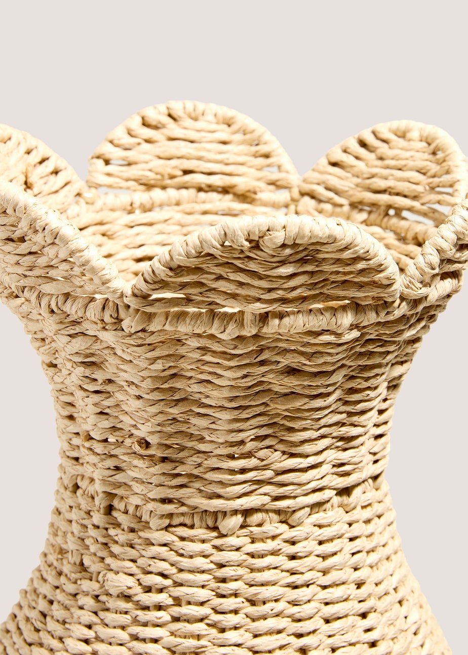 Scallop Edge Woven Vase