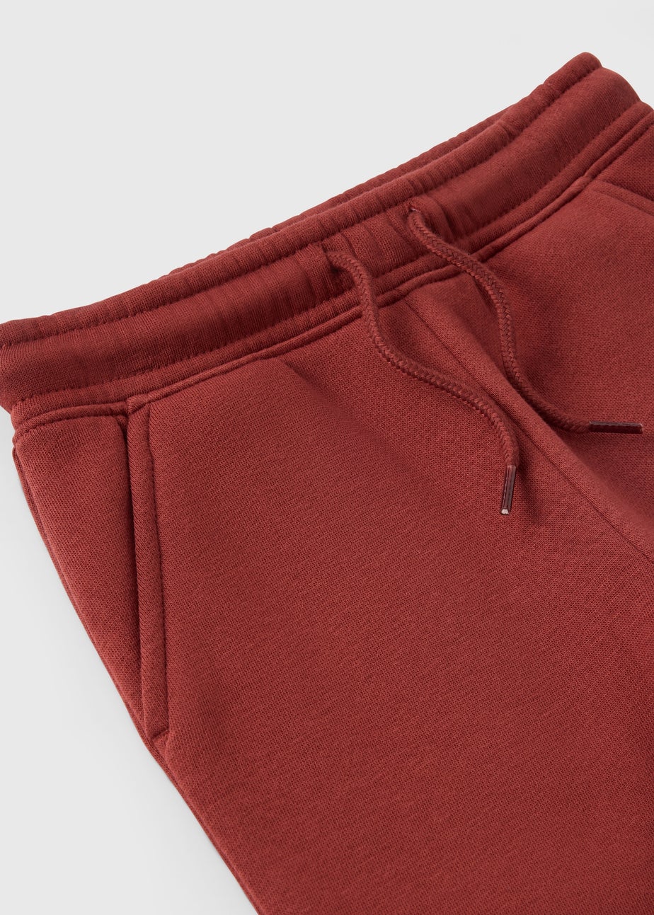 Boys Rust Plain Jogging Bottoms (1-7yrs)