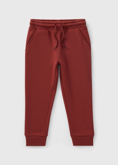 Boys Rust Plain Jogging Bottoms (1-7yrs)