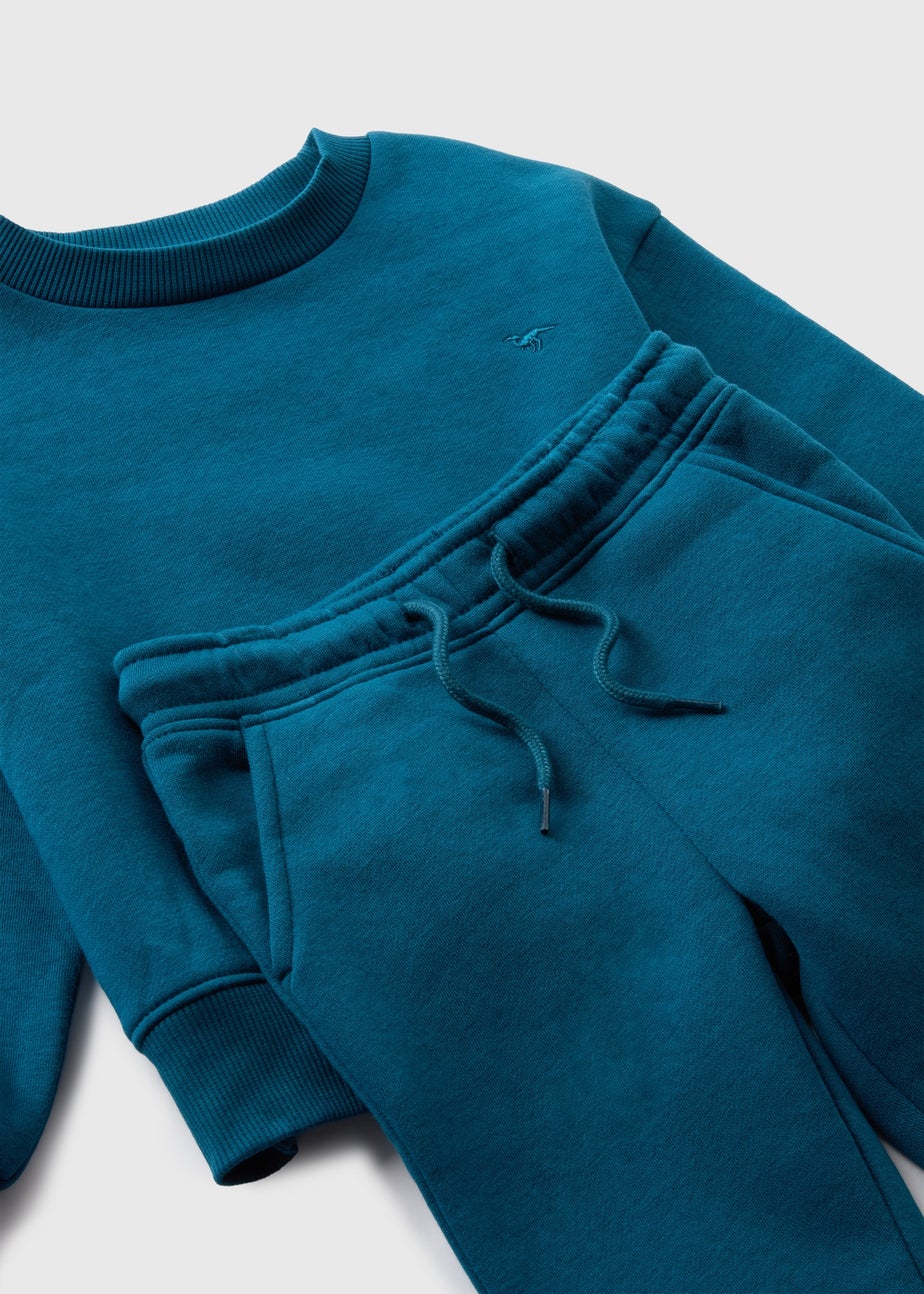 Boys Teal Top & Jogging Bottoms Set (1-7yrs)