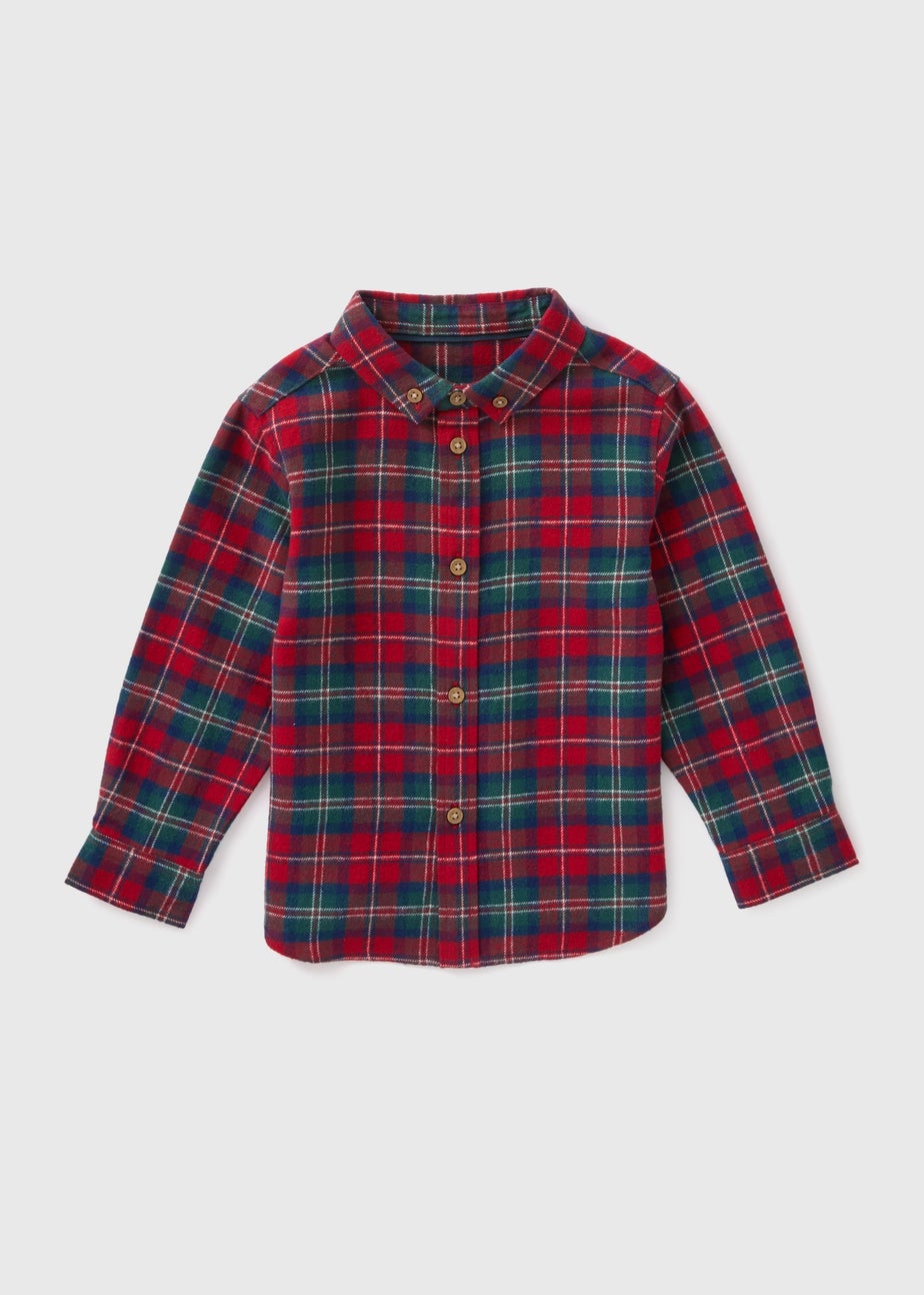 Boys Red Check Shirt (1-7yrs)