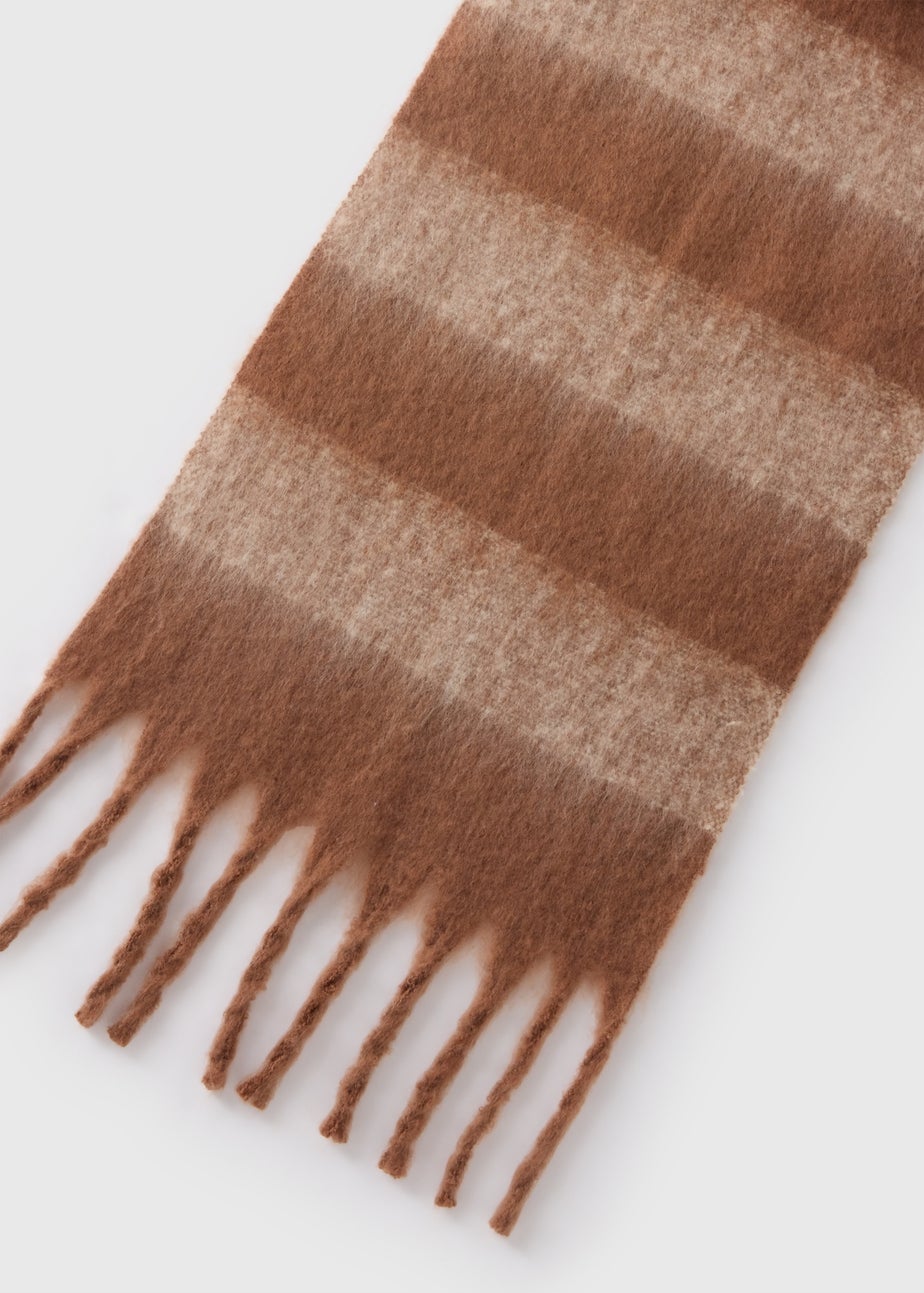 Brown Brushed Scarf