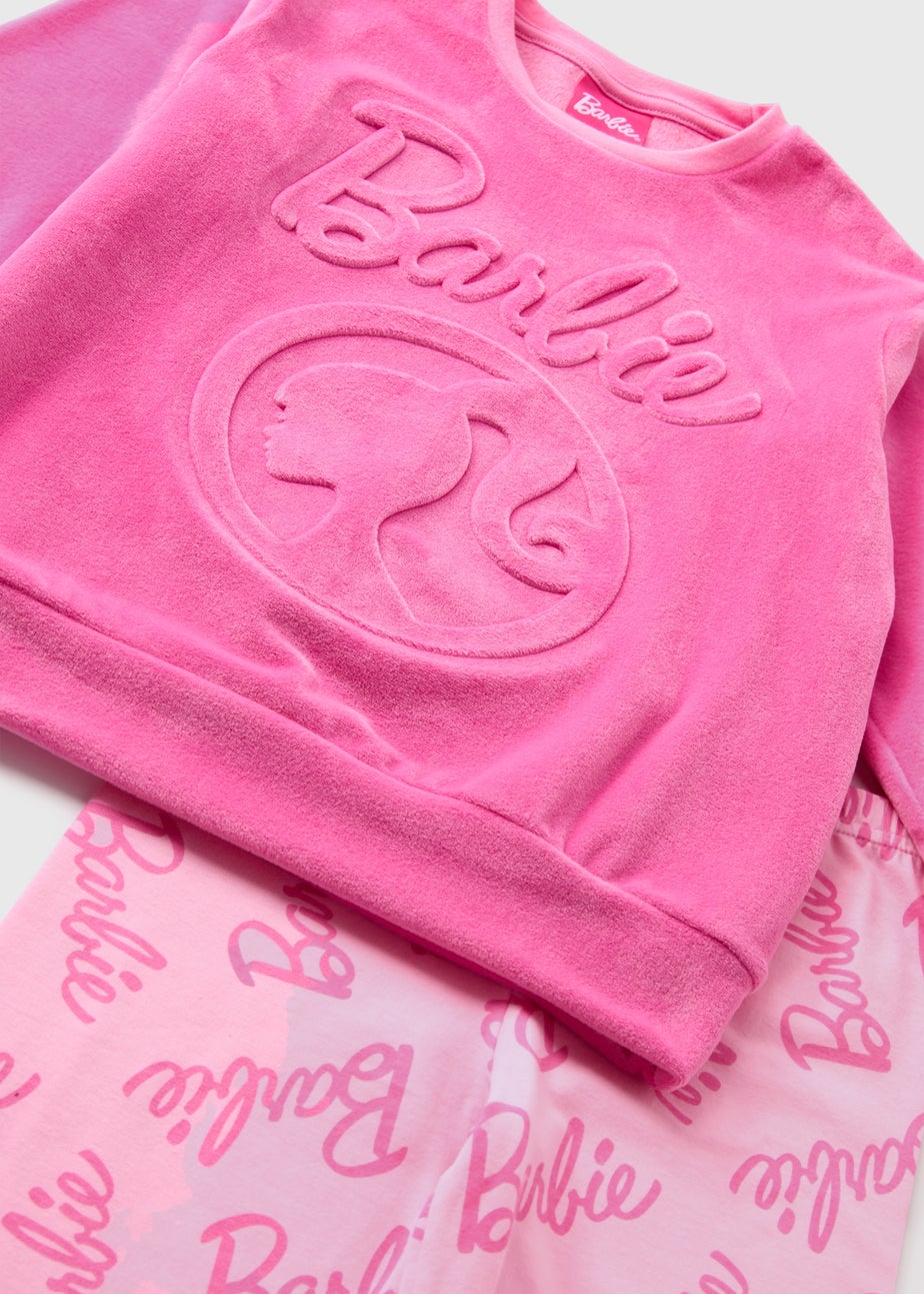 Barbie Kids Pink Embossed Pyjama Set (4-13yrs)