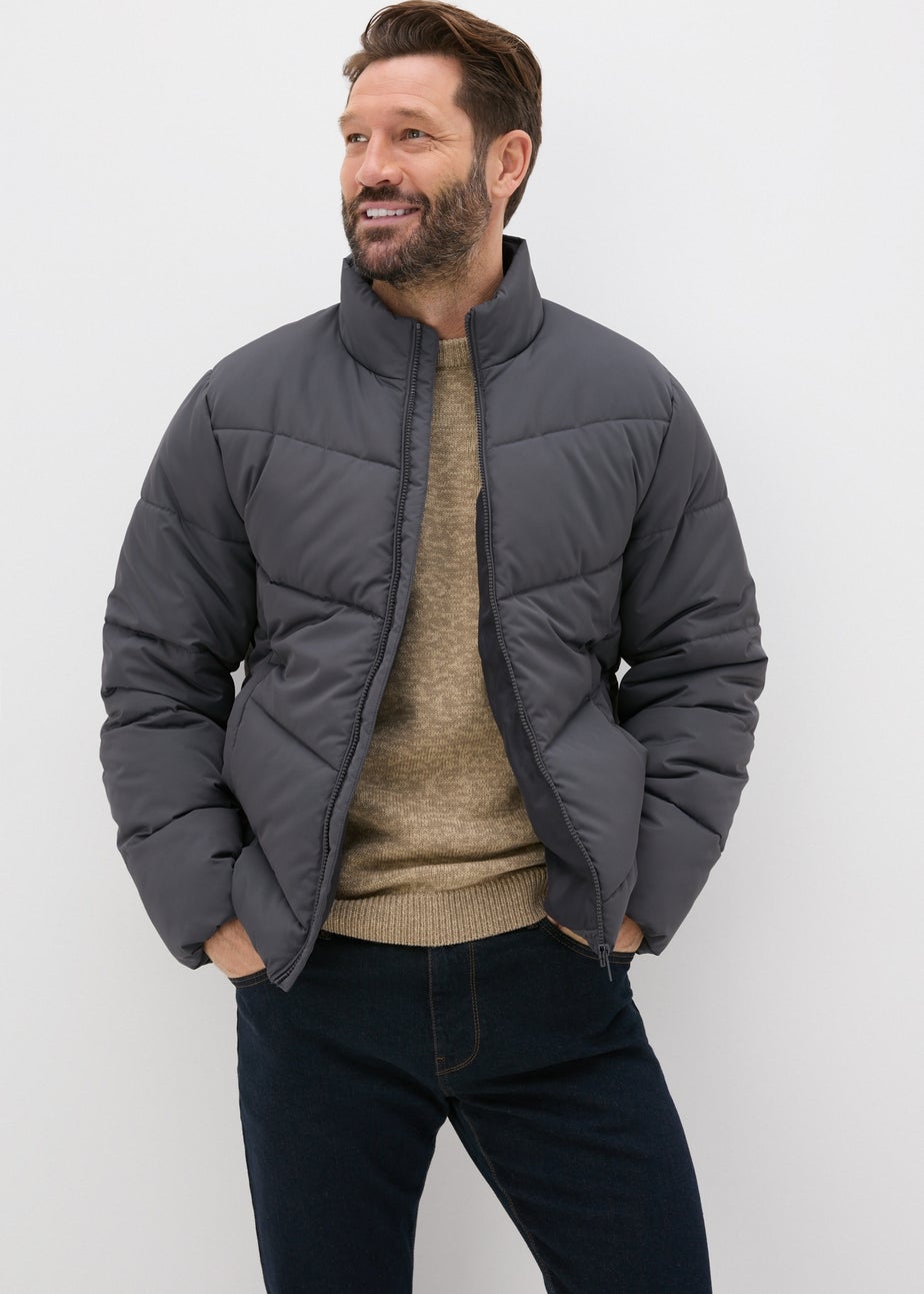 Grey Puffer Jacket
