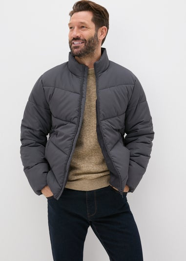 Grey Puffer Jacket
