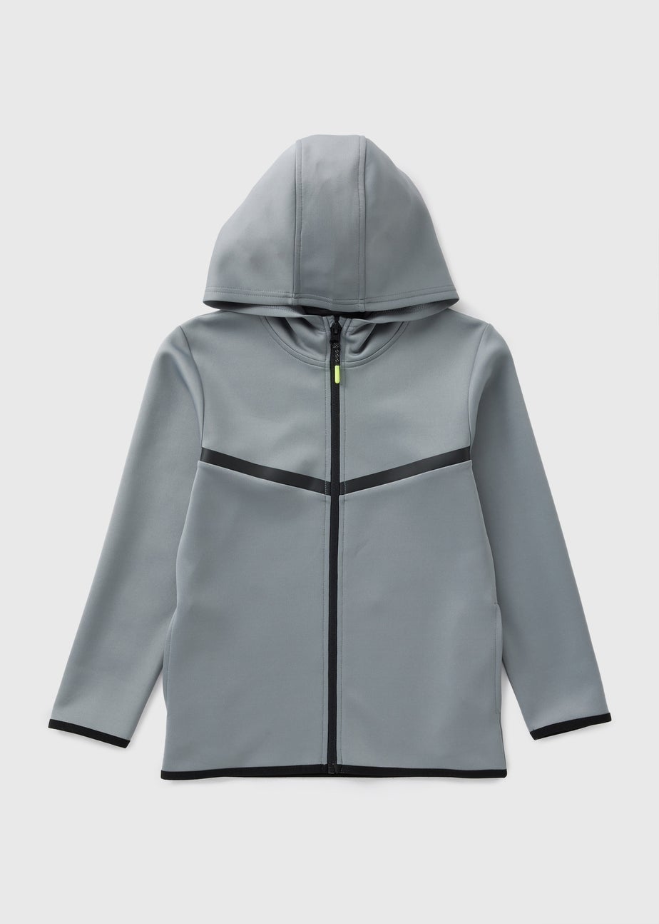 Boys Grey Zip Through Jacket (7-15yrs)