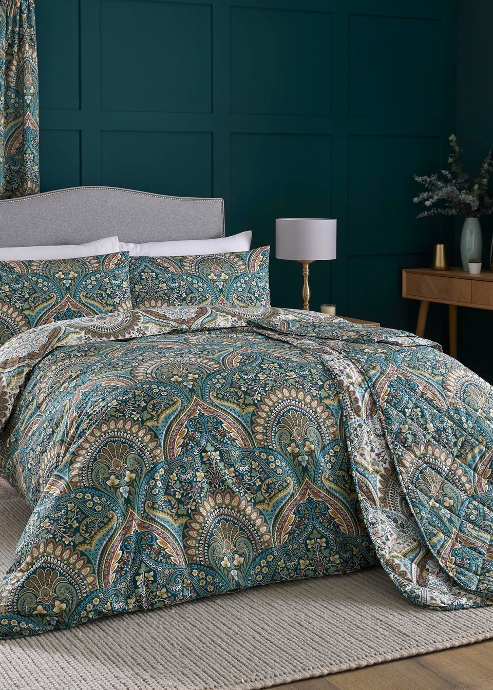 Dreams & Drapes Design Palais Blue Bedspread