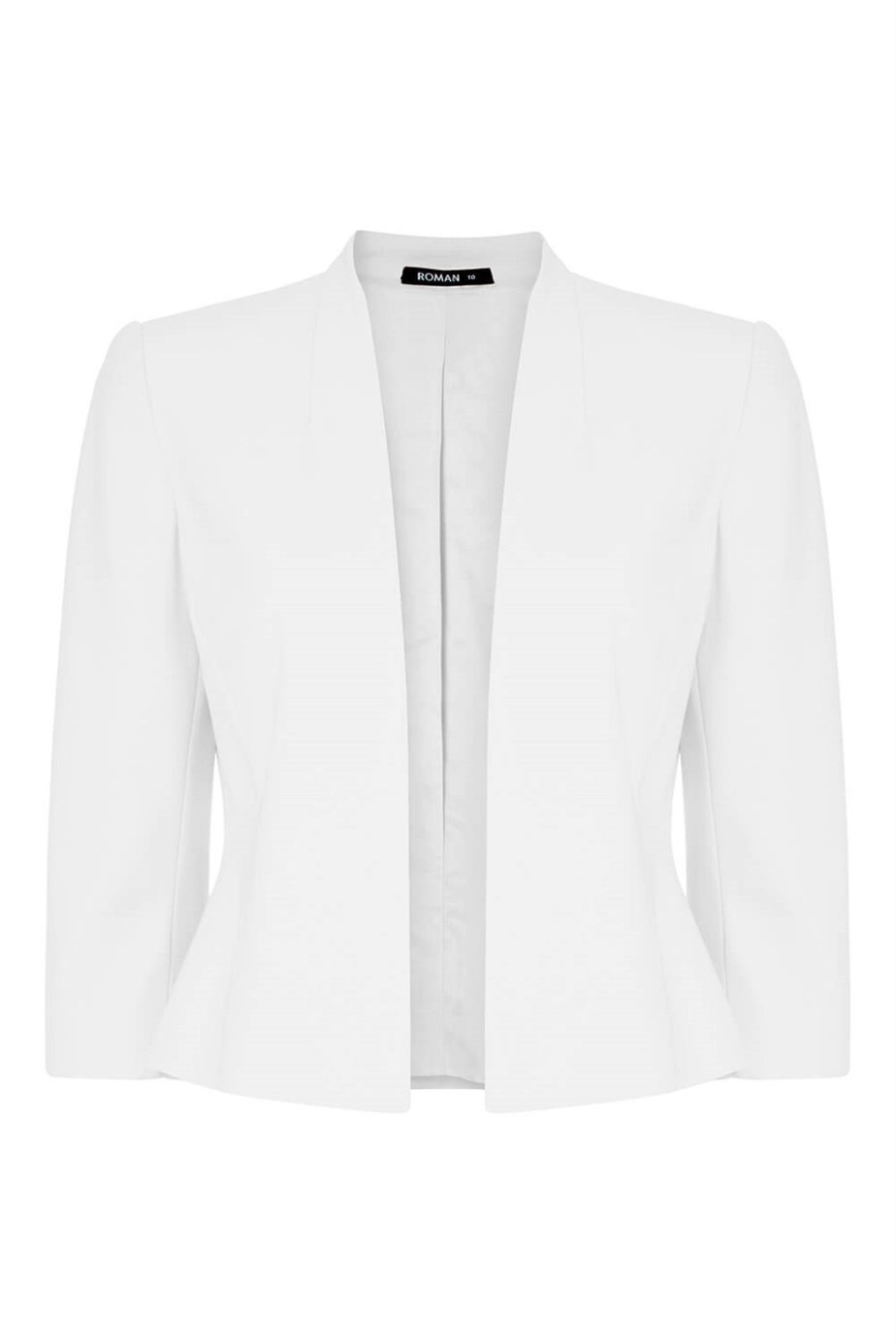 Roman Ivory 3/4 Sleeve Rochette Jacket