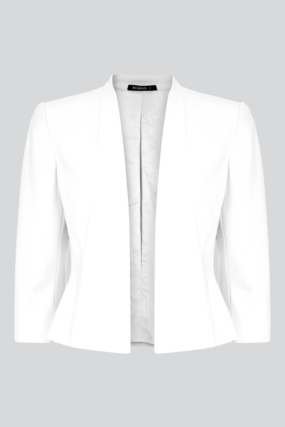 Roman Ivory 3/4 Sleeve Rochette Jacket