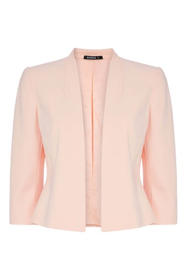 Roman Light Pink 3/4 Sleeve Rochette Jacket
