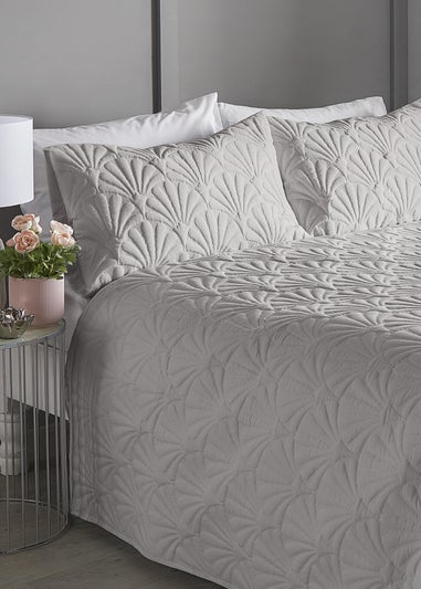 Serene Cavali Pinsonic Silver Bedspread