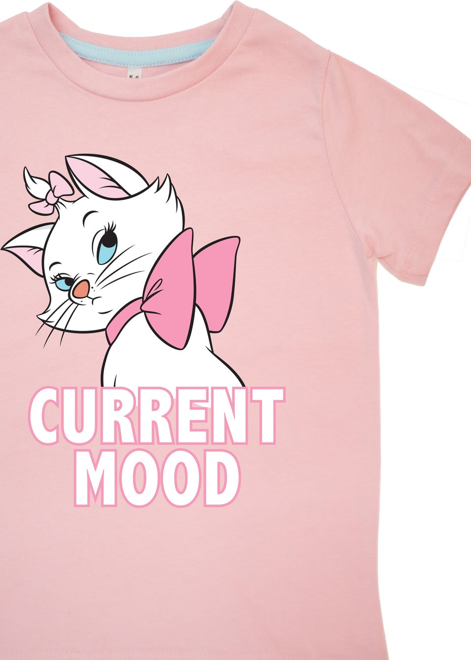 Disney The Aristocats Marie Current Mood Kids Baby Pink Hearts Pyjamas (3-8 Years)