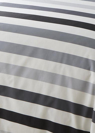 Bedlam Beckett Stripe White Duvet Cover Set