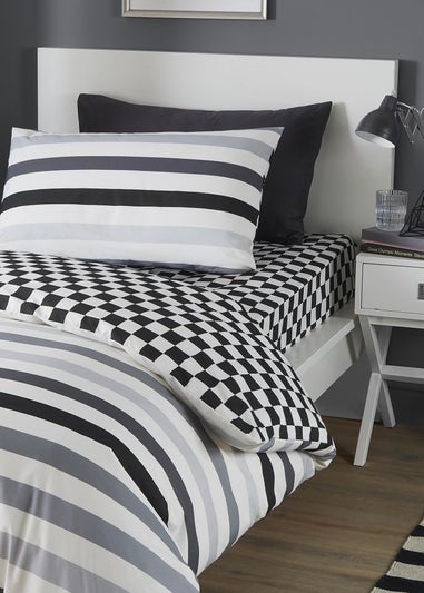 Bedlam Beckett Stripe Fitted Bed Sheet (25cm)