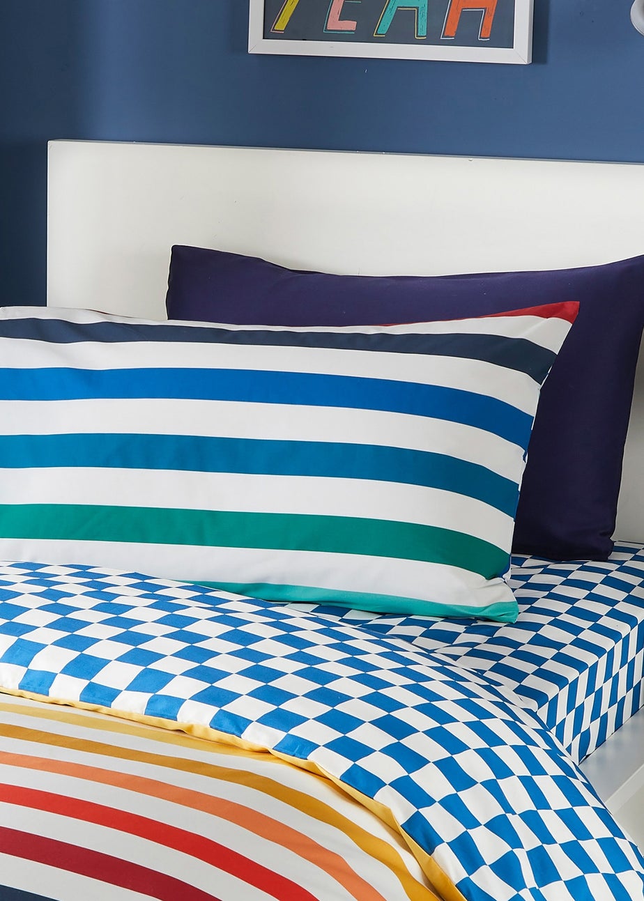 Bedlam Beckett Stripe Fitted Bed Sheet (25cm)