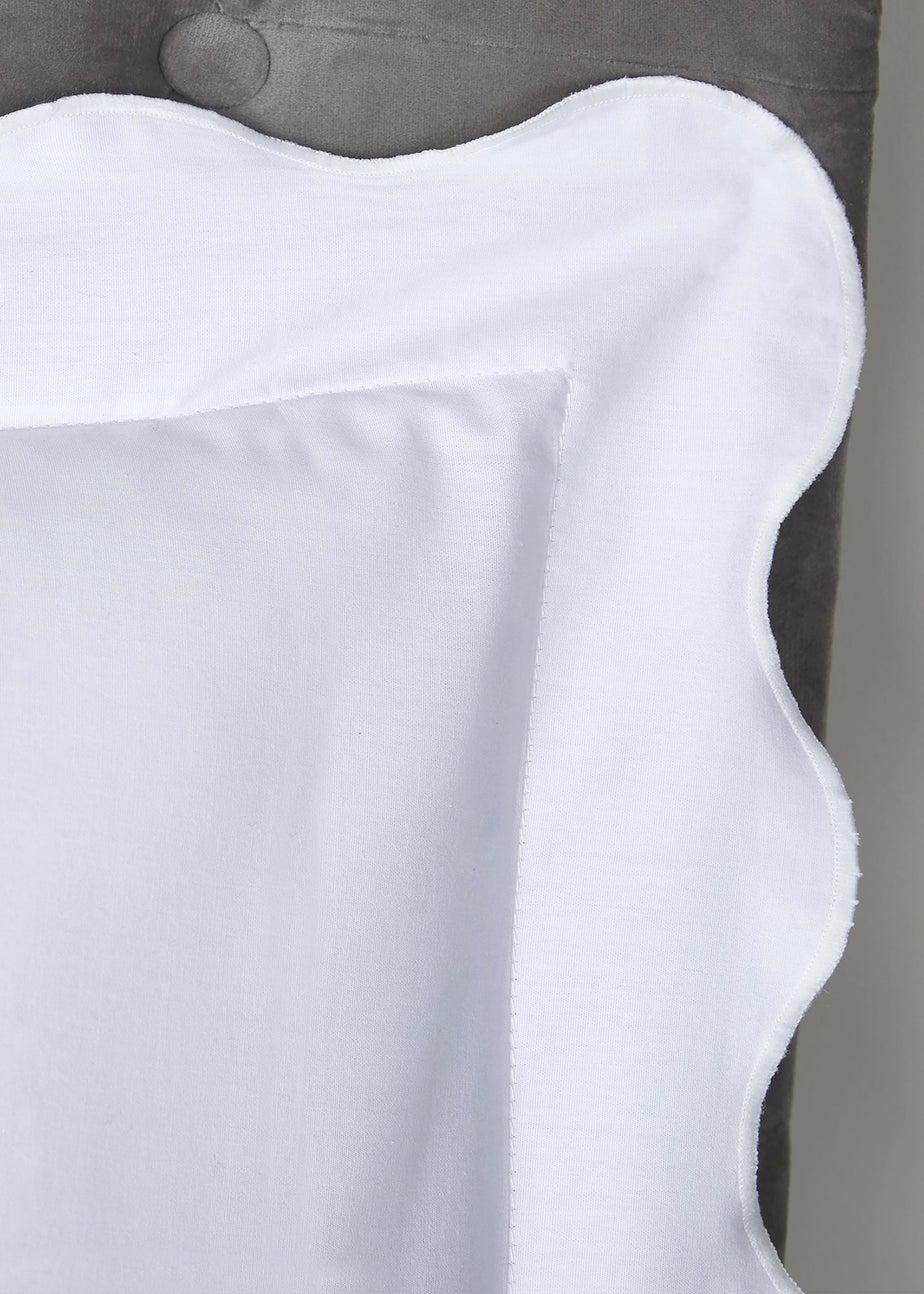 Appletree Boutique Scallop Edge White Duvet Cover Set
