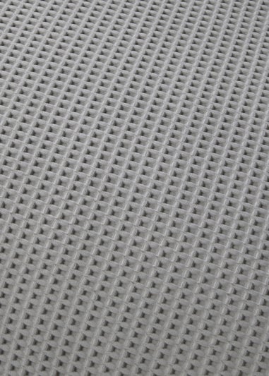 Serene Lindly Waffle Silver Duvet Cover Set